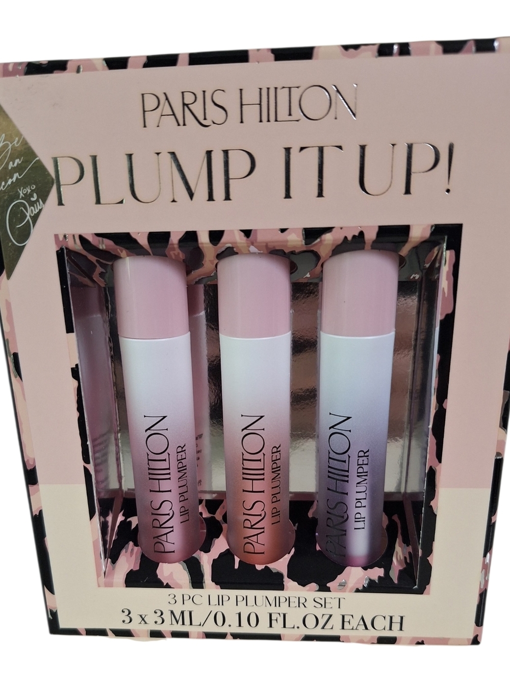 Paris Hilton 3-Piece Lip Plumper Set - Pale Pink Gradient Tubes